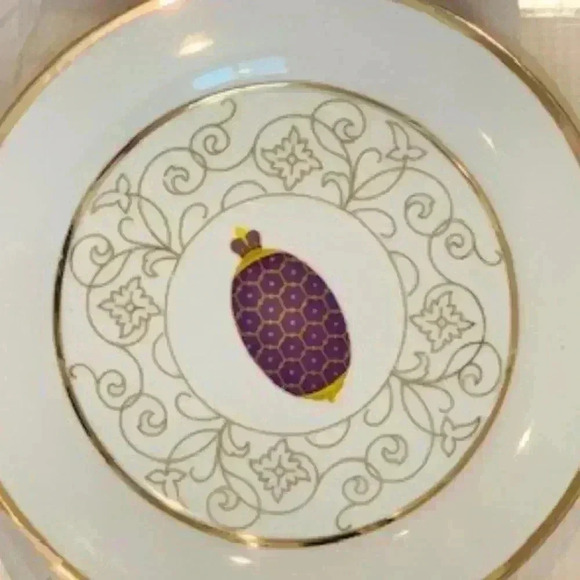 Formalities Imperial Egg Cake Plate & Server NWT - Picture 6 of 12